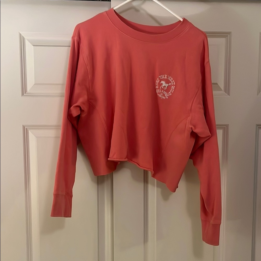 Billabong Wrangler Coral Sweatshirt Size Medium - Picture 2 of 5